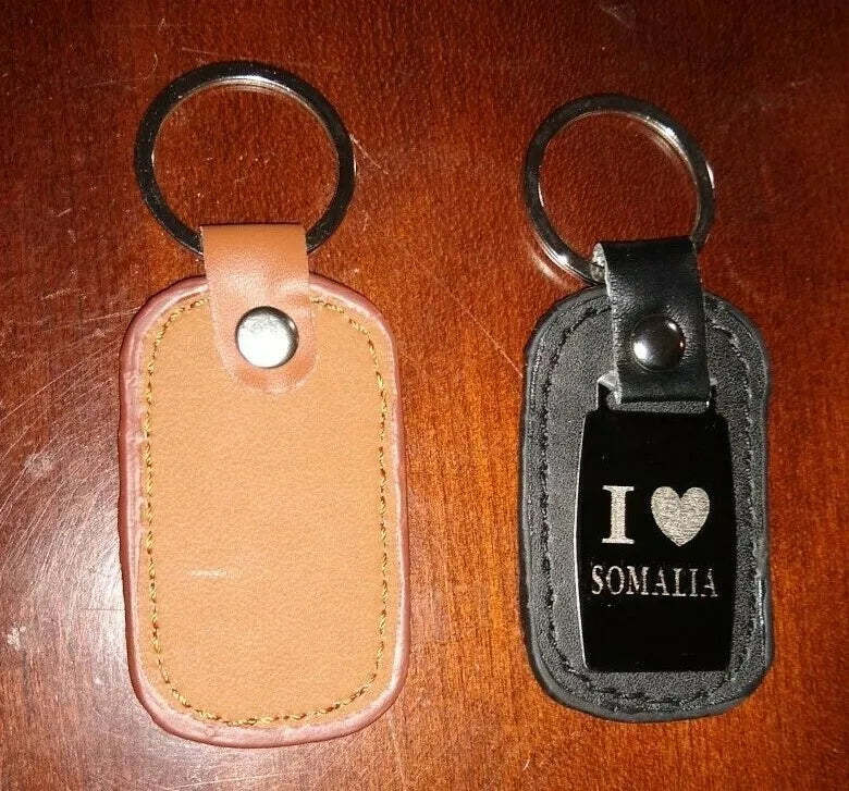 12 Pieces of I LOVE SOMALIA KEYCHAIN with Ring-#PULKCS (Gift for all Occasions)