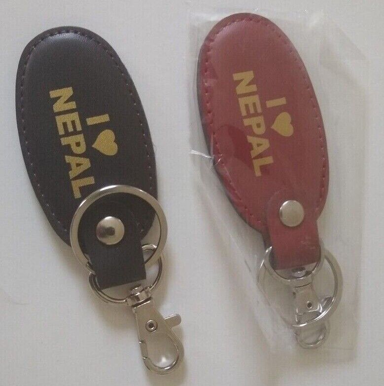 4 Pcs. of I LOVE NEPAL KEYCHAIN w/ Double Rings #GLKCN-Gift for all Occasions