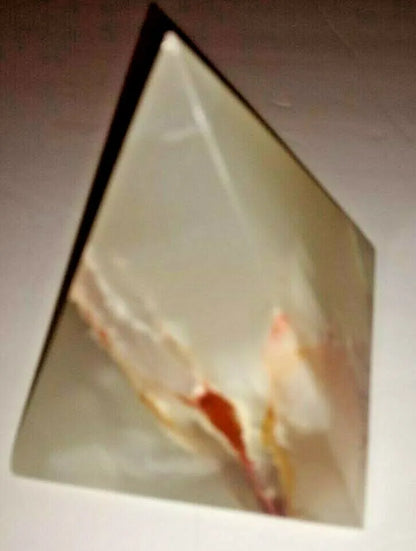 2 Pcs. Hand Carved ONYX PYRAMID #4OP2 [Gift for All Occasions] Fast US Shipping