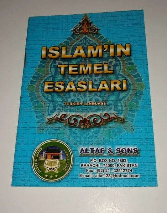3 Copies of ISLAM’IN TEMEL ESASLARI in TURKISH # TITE Fast US Ship.