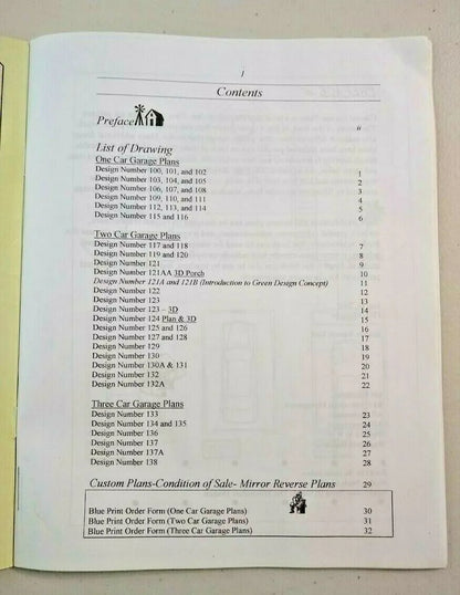 2 Copies of CLASSIC GARAGE PLANS by Ibrahim Vaid (Fast US Ship.)