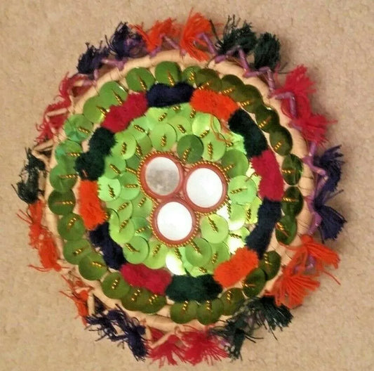 Fancy Decoration Plate-Hand Crafted-Hand Made[Gift for Parents] Stock FP#150