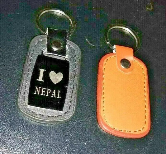 12 Pieces of I LOVE NEPAL KEYCHAIN with Ring-#PULKCN (Gift for all Occasions)