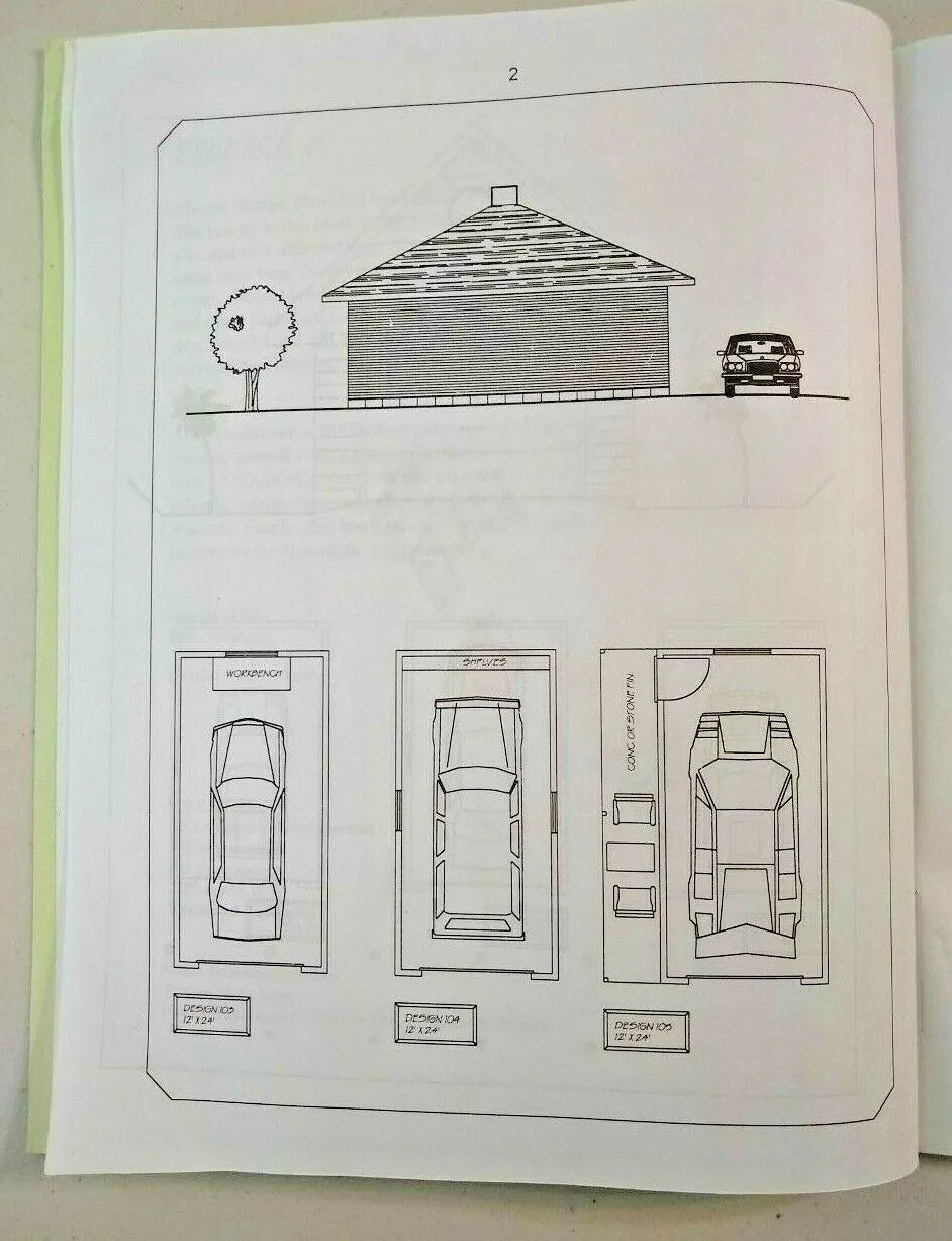 2 Copies of CLASSIC GARAGE PLANS by Ibrahim Vaid (Fast US Ship.)