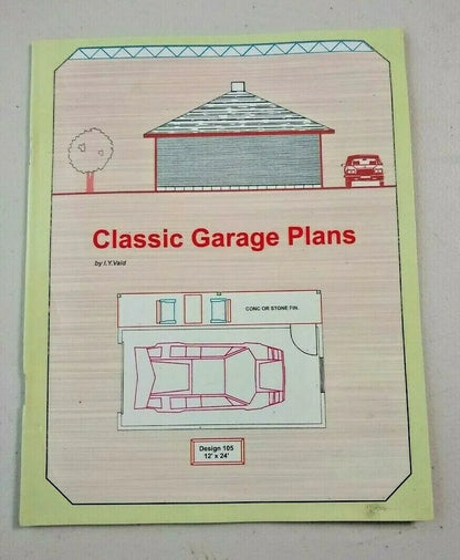 2 Copies of CLASSIC GARAGE PLANS by Ibrahim Vaid (Fast US Ship.)