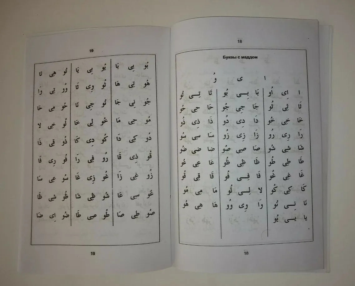 3 Copies of MOALLIMUL SAANI in Russian (QAAIDA-Arabic + Russian) # RMSQ