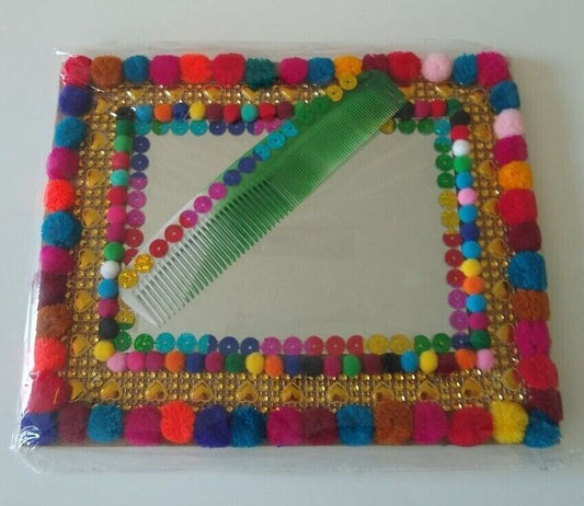FANCY COMB & Mirror 180SM (Wedding Gift) Handmade