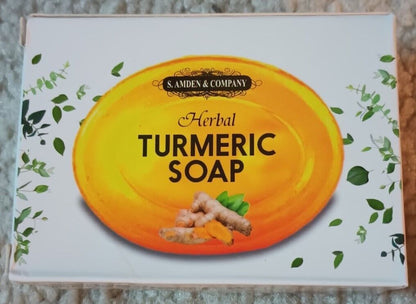 3 HERBAL TURMERIC SOAPS SAHTS Fast the US Shipping